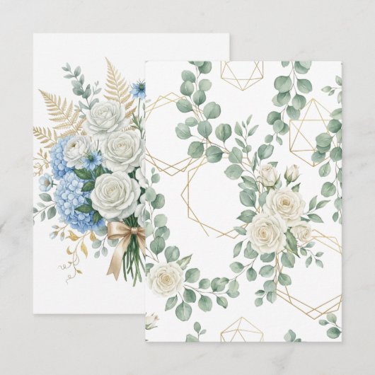 Carte d'invitation de mariage (Devant / Derrière)