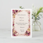Carte d'invitation de mariage (Debout devant)