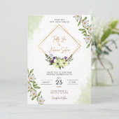 Carte d'invitation de mariage (Debout devant)