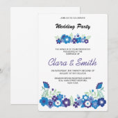 Carte d'invitation de mariage (Devant / Derrière)