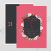 Carte d'invitation de mariage (Devant / Derrière)