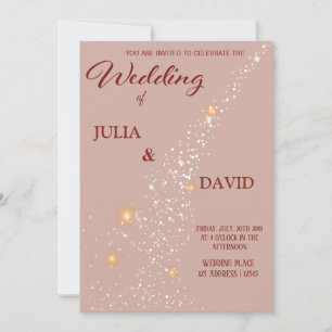 Carte d'invitation de mariage