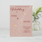 Carte d'invitation de mariage (Debout devant)