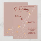 Carte d'invitation de mariage (Devant / Derrière)