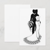 Carte d'invitation de mariage (Devant / Derrière)