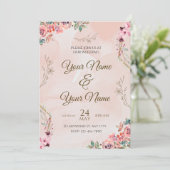 Carte d'invitation de mariage (Debout devant)