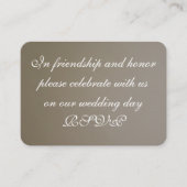 Carte d'invitation de mariage (Devant)