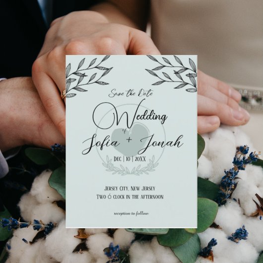 Carte d'invitation de mariage