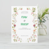 carte d'invitation de mariage (Debout devant)