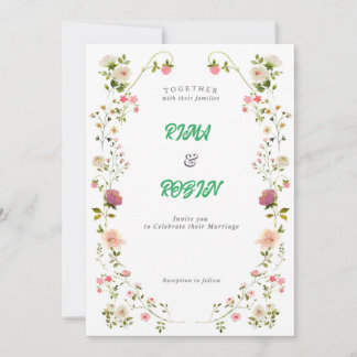 carte d'invitation de mariage