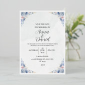Carte d'invitation de mariage (Debout devant)