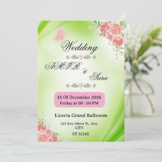 CARTE D'INVITATION DE MARIAGE