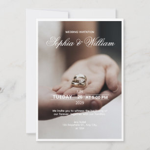 Carte d'invitation de mariage