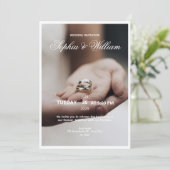 Carte d'invitation de mariage (Debout devant)