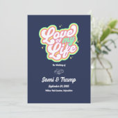 Carte d'invitation de mariage (Debout devant)