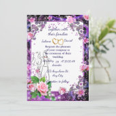 carte d'invitation de mariage (Debout devant)
