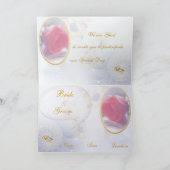 Carte d'invitation de mariage (Intérieur)