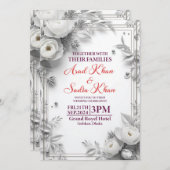 carte d'invitation de mariage (Devant / Derrière)