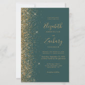 Carte d'invitation de mariage à code QR Budget Ver (Devant)