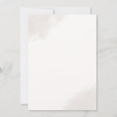 Carte d'invitation de mariage à l'écriture dorée é (Dos)