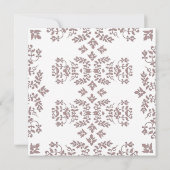 Carte d'invitation de mariage à retenir date damas (Dos)