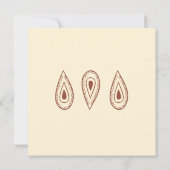 Carte d'invitation de mariage à retenir la date pa (Dos)