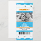 CARTE D'INVITATION DE MARIAGE À THÈME SPORTIF / DA (Devant / Derrière)