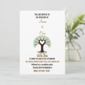 CARTE D'INVITATION DE MARIAGE ARBRE DE L'AMOUR AU (Debout devant)