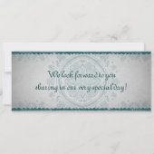 Carte d'invitation de mariage avec carte d'embarqu (Dos)