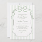 Carte d'invitation de mariage avec code QR et nœud (Devant)
