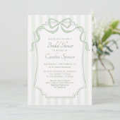Carte d'invitation de mariage avec code QR et nœud (Debout devant)