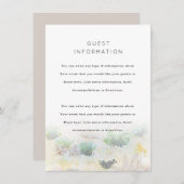 Carte d'invitation de mariage avec paysage déserti (Devant / Derrière)