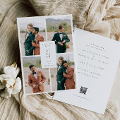 Carte d'invitation de mariage avec photo de base à
