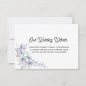 Carte d'invitation de mariage avec QR Code élégant (Devant)