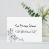 Carte d'invitation de mariage avec QR Code élégant (Debout devant)