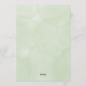 Carte d'invitation de mariage avec un chat beige e (Dos)