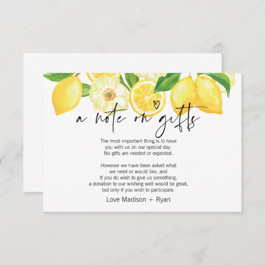 Carte d'invitation de mariage avec un puits de vœu (Devant / Derrière)