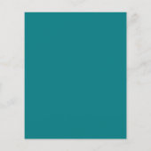 Carte d'invitation de mariage bleu turquoise Budge (Dos)