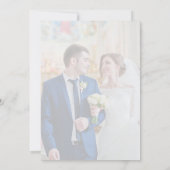 Carte d'invitation de mariage botanique à la verdu (Dos)