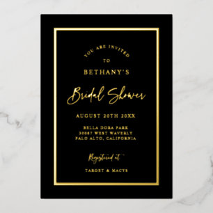 Carte d'invitation de mariage classique en papier