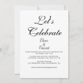 Carte d'invitation de mariage CLASSIQUE simple (Devant)