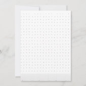 Carte d'invitation de mariage | Conception du RSVP (Dos)