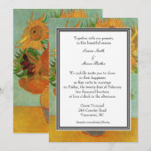 carte d'invitation de mariage d'automne, d'été, de (Devant / Derrière)