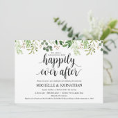 Carte d'invitation de Mariage de Brunch Green Post (Debout devant)