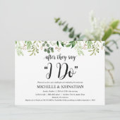 Carte d'invitation de Mariage de Brunch Green Post (Debout devant)