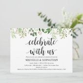 Carte d'invitation de Mariage de Brunch Green Post (Debout devant)