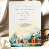 Carte d'invitation de mariage de la ville de Dhaka