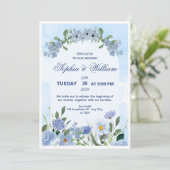 Carte d'invitation de mariage de luxe (Debout devant)