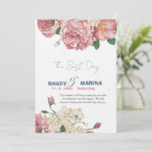 Carte d'invitation de mariage de luxe (Debout devant)