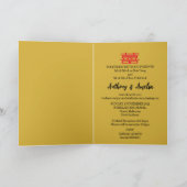 Carte d'invitation de mariage de style chinois (Intérieur)